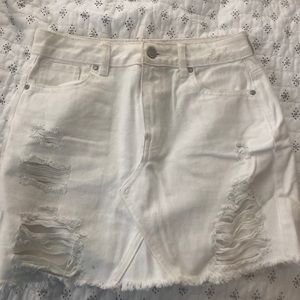 PACSUN WHITE JEAN SKIRT